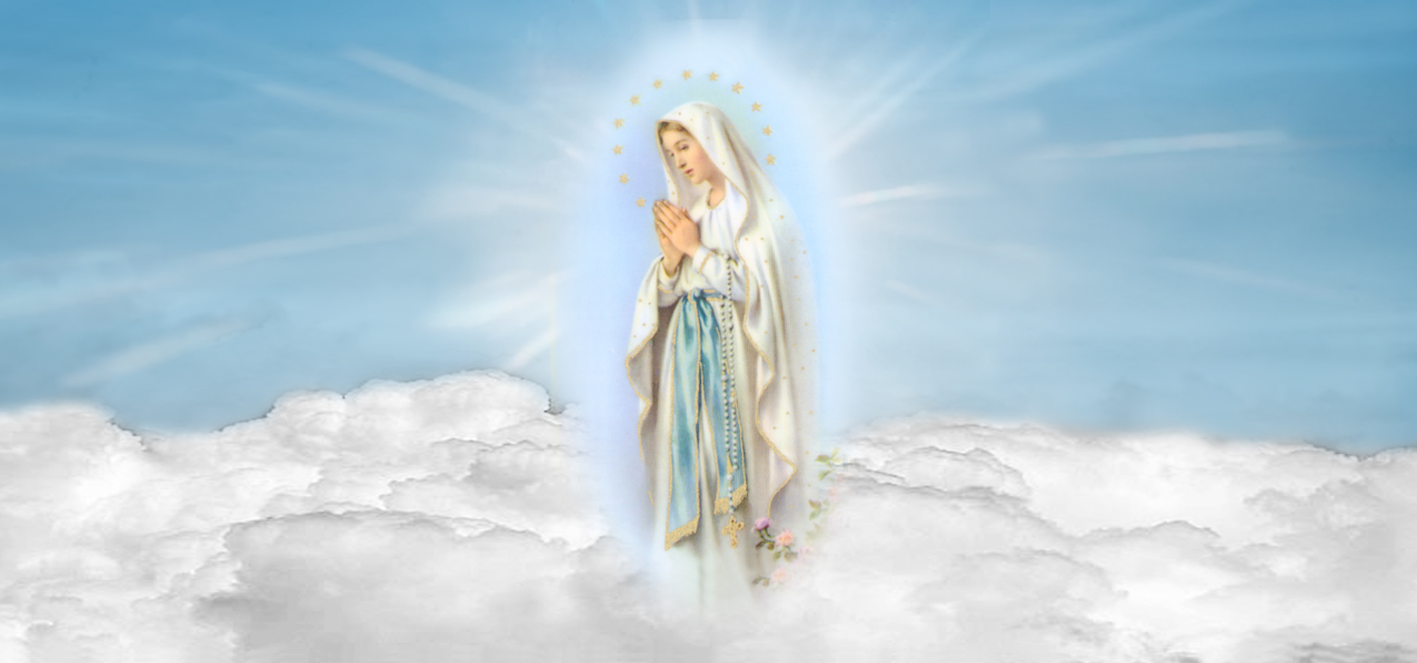 Lady of the Flowering Thorn Clouds Blue